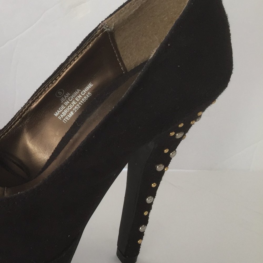 G21 SUEDE AND RHINESTONE PUMPS - Picture 4 of 4